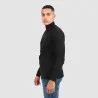 T-shirt homme col cheminé avec broderie - KONTAKT