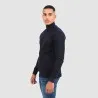 T-shirt homme col cheminé avec broderie - KONTAKT