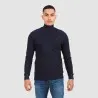 T-shirt homme col cheminé avec broderie - KONTAKT