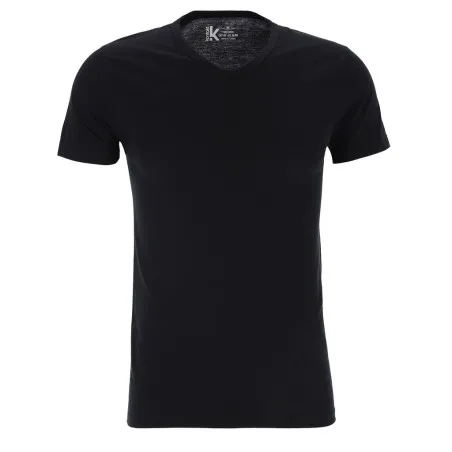 T-shirt homme col V en coton pur - KONTAKT