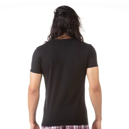 T-shirt homme col V en coton pur - KONTAKT
