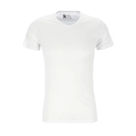 T-shirt homme col V en coton pur - KONTAKT