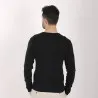 T-shirt homme côtelé manches longues col tunisien avec broderie - KONTAKT