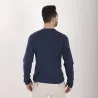 T-shirt homme côtelé manches longues col tunisien avec broderie - KONTAKT