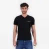T-shirt homme manches courtes col tunisien et poche passepoilée - KONTAKT