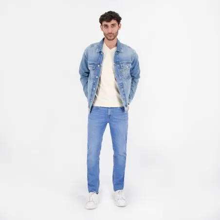 T-shirt homme manches courtes col tunisien et poche passepoilée - KONTAKT