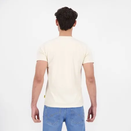 T-shirt homme manches courtes col tunisien et poche passepoilée - KONTAKT