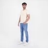 T-shirt homme manches courtes col tunisien et poche passepoilée - KONTAKT