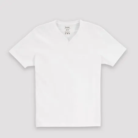 T-shirt homme manches courtes col tunisien et poche passepoilée - KONTAKT