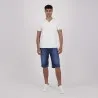 T-shirt homme manches courtes col tunisien et poche passepoilée - KONTAKT