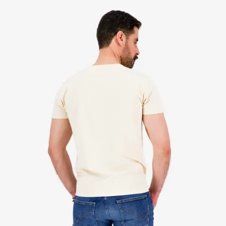 T-shirt homme manches courtes col V avec broderie - KONTAKT