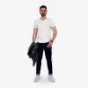 T-shirt homme manches courtes col V avec broderie - KONTAKT