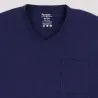 T-shirt homme manches courtes col v avec poche - KONTAKT