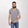 T-shirt homme manches courtes col V flamant rose - KONTAKT