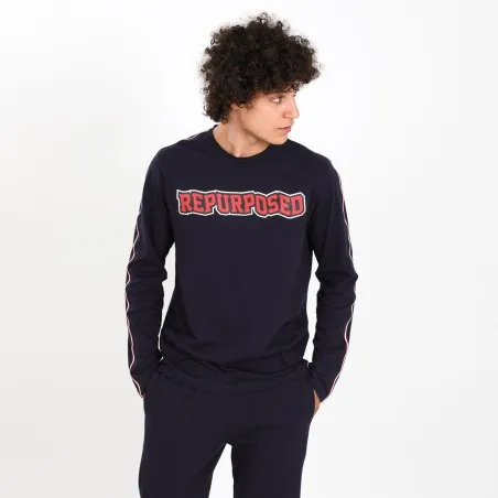 T-shirt homme manches longues avec bande REPURPOSED - KONTAKT