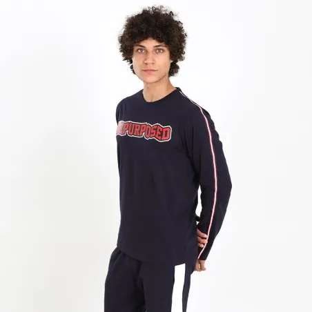 T-shirt homme manches longues avec bande REPURPOSED - KONTAKT