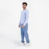 T-shirt homme manches longues avec broderie - KONTAKT