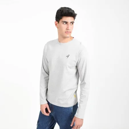T-shirt homme manches longues avec broderie - KONTAKT