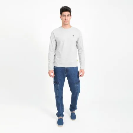 T-shirt homme manches longues avec broderie - KONTAKT