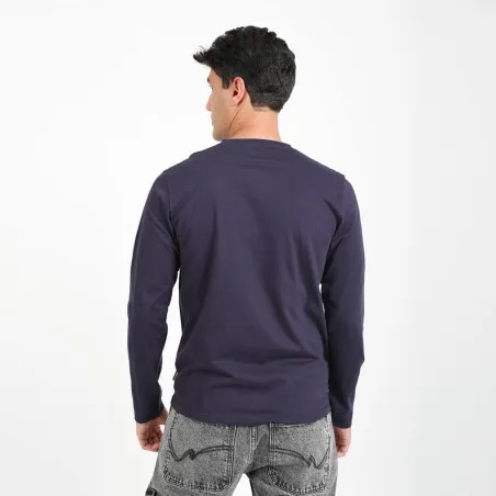 T-shirt homme manches longues avec broderie - KONTAKT
