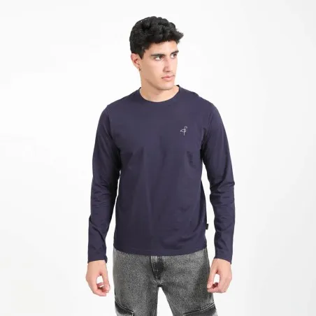 T-shirt homme manches longues avec broderie - KONTAKT