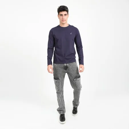 T-shirt homme manches longues avec broderie - KONTAKT