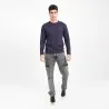 T-shirt homme manches longues avec broderie - KONTAKT