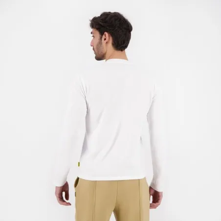T-shirt homme manches longues col tunisien et poche passepoilée - KONTAKT