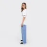 T-shirt oversized femme manches courtes avec des formes aux manches - KONTAKT