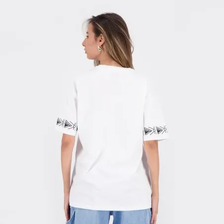 T-shirt oversized femme manches courtes avec des formes aux manches - KONTAKT