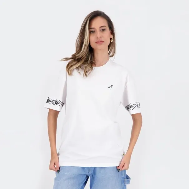 T-shirt oversized femme manches courtes avec des formes aux manches - KONTAKT