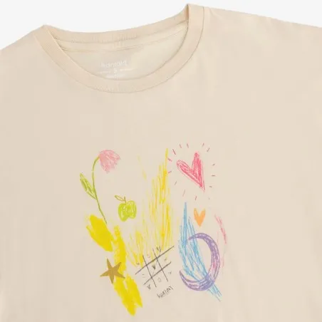 T-shirt oversized femme manches courtes LOVELY PAINTING - KONTAKT