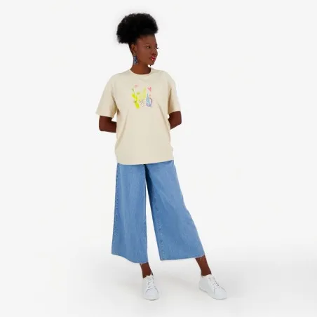 T-shirt oversized femme manches courtes LOVELY PAINTING - KONTAKT