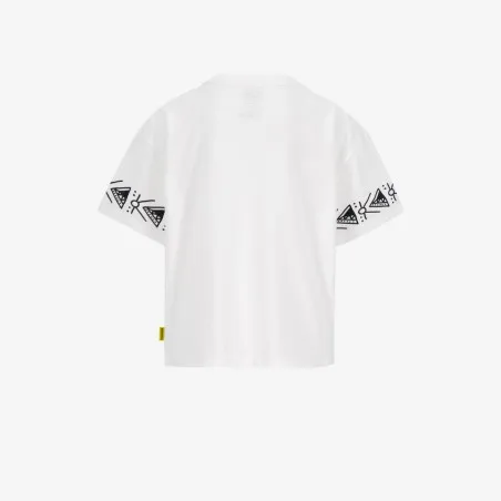 T-shirt oversized fille manches courtes avec des formes aux manches - KONTAKT