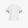 T-shirt oversized fille manches courtes avec des formes aux manches - KONTAKT