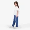 T-shirt oversized fille manches courtes avec des formes aux manches - KONTAKT