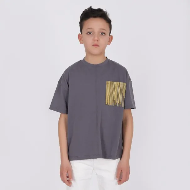 T-shirt oversized garçon contrasté avec poche SKATE BOY - KONTAKT