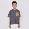 T-shirt oversized garçon contrasté avec poche SKATE BOY - KONTAKT
