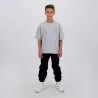 T-shirt oversized garçon manches courtes avec broderie - KONTAKT