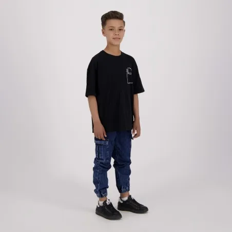 T-shirt oversized garçon manches courtes CROQUIS POCHE - KONTAKT