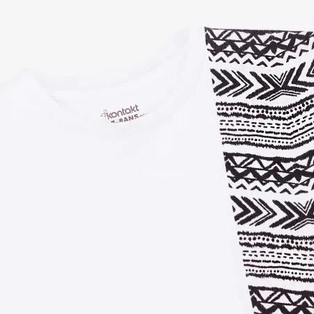T-shirt oversized garçon manches courtes IMPRIME FORMES TEPSI - KONTAKT