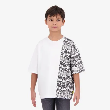 T-shirt oversized garçon manches courtes IMPRIME FORMES TEPSI - KONTAKT