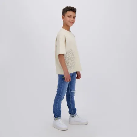 T-shirt oversized garçon manches courtes LOSANGE MARGOUM - KONTAKT