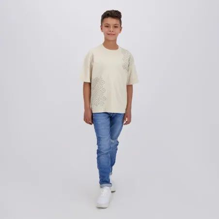 T-shirt oversized garçon manches courtes LOSANGE MARGOUM - KONTAKT