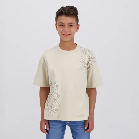 T-shirt oversized garçon manches courtes LOSANGE MARGOUM - KONTAKT