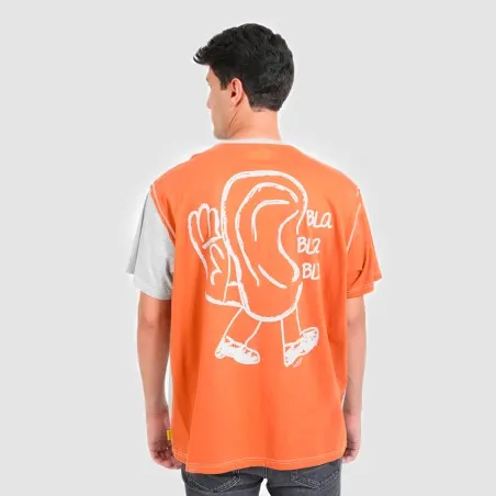 T-shirt oversized homme manches courtes BLA BLA BLA - KONTAKT