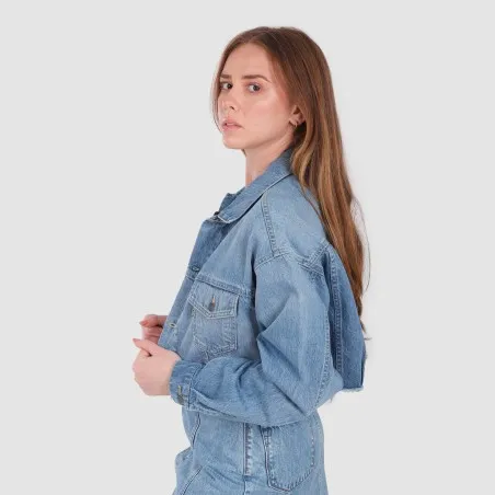 Cropped jacket femme en jeans - KINDA - KONTAKT