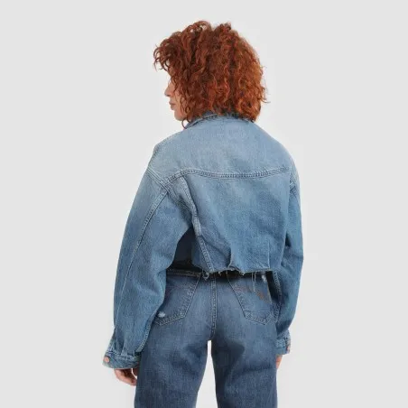 Cropped jacket femme en jeans - KINDA - KONTAKT