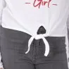 T-shirt fille manches longues noué YOU GO GIRL - KONTAKT