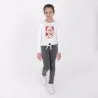 T-shirt fille manches longues noué YOU GO GIRL - KONTAKT